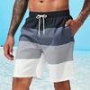 Casual Classic Stripe Beach Shorts For Men Loose Breathable Quick Dry Sport Board Short Summer Fashion Short Pant