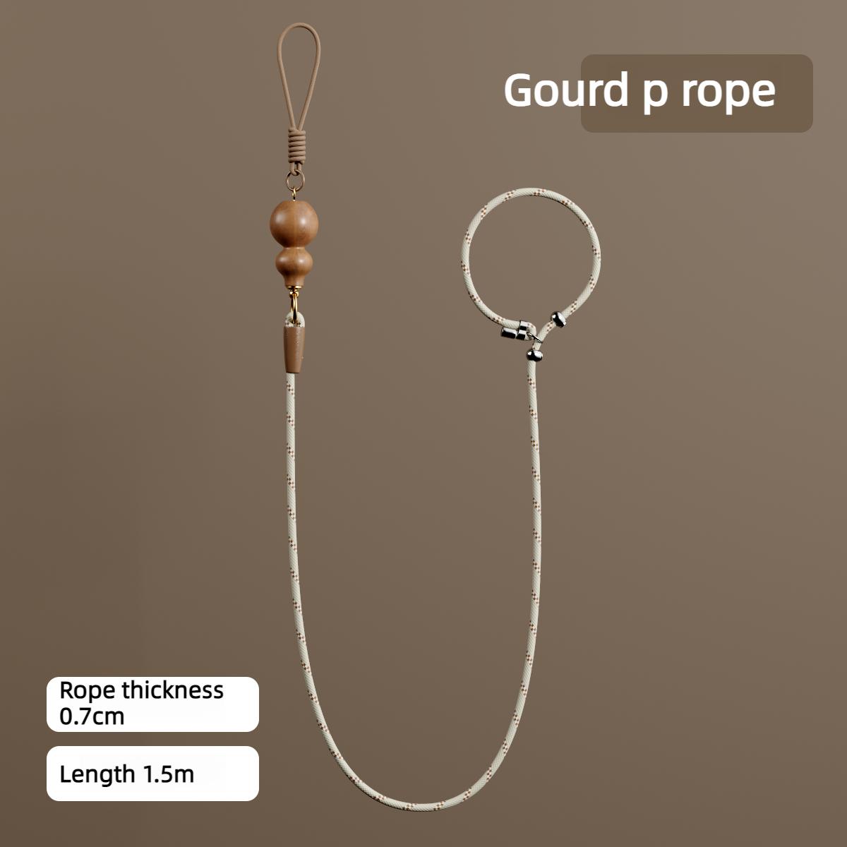 

Gourd Handle Dog Leash 1.5m/1.8m Portable Anti-Slip Dog Training P-Cord Rope Explosion-Proof for Small/Medium Dogs Pet Products Within 22.5kg