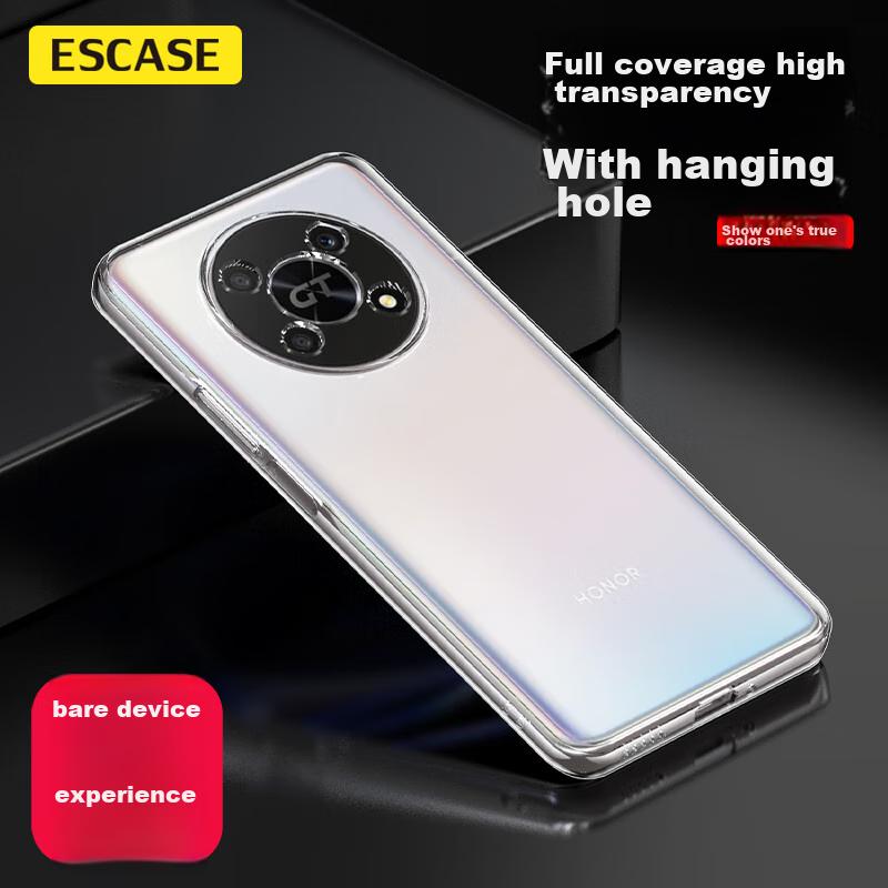 Honor X40gt Racing Edition Phone Case Shockproof Full Coverage/soft Ultra-Thin Silicone (With Lanyard Hole) Transparent