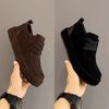 Men's Shoes 2026 Spring and Autumn Casual Men's Le Fu Shoes Trendy Leather Shoes Simple Retro Dad Bean Shoes Trendy Shoes