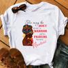 Fashion Casual Girls Letter Graphics Women's T-Shirt Summer Loose Tees 90S Short Sleeve O-Neck Blouses Ladies White Tops Clothes