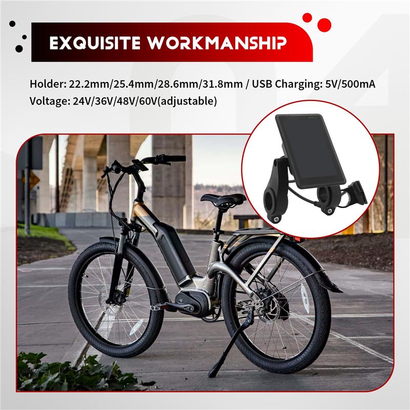 A96I-M7C-2 Afișaj LCD pentru Bicicletă Electrică Contor 24V 36V 48V 60V Panou LCD Scuter Electric Cu USB UART Pentru Bicicletă Electrică de Munte 5PIN Par