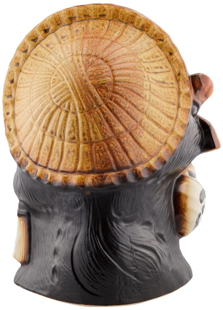 Marui Pottery Shigaraki Ware Tanuki Lucky Charm Large Ceramic Size 10 23cm Wide X 31cm Auspicious Made In Figurine, Tanuki, Figurine, (approx. High),