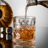 4pcs Sets Whiskey Glass Set Engraved Brandy Wine Glasses for Gifts Clear Lead Free Beer Drinking Glasses Scotch Liquor Barware