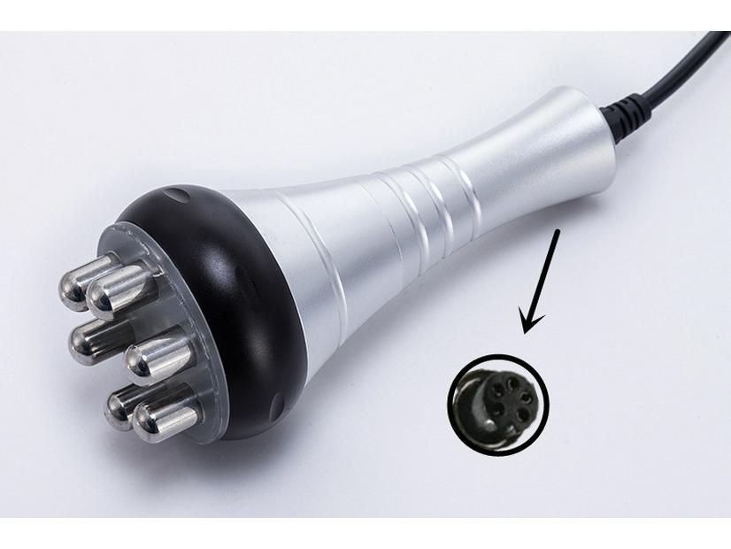 Six-in-One Beauty Device with 40K Head, 3-Pole, 4-Pole, and 6-Pole Handles, Vacuum Handle, Laser Plate, and Strap Accessories