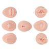 Silicone Body Practice Model Simulation Silicone Ear Eye Nose Mouth Tongue and Belly Button Model for Novice