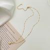 Women Copper Necklace Clavicle Chains Heart Pendant Fashion Decor Adjustable Ornaments Ladies Jewelry Dating Party Gift