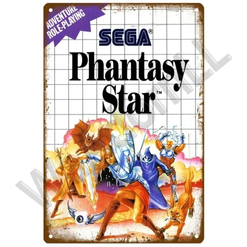 Vintage Gaming Theme Tin Painting for Game Room Club Home Wall Decor
