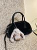 New Fashion All-match Messenger Bag Handbag Plush Bag