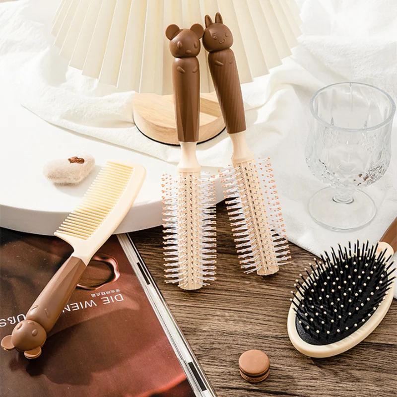 4 Stück Flexible Antistatische Friseurstylingkämme Haarkämme Nass- und Trockenhaarbürste Massagekamm Haarbürste Stylingkamm