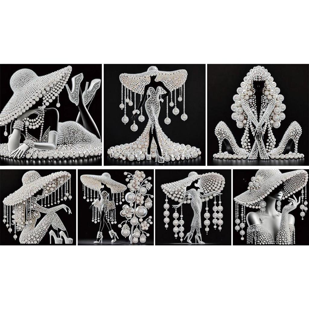 5D Doe-het-zelf Gedeeltelijke Speciale Vorm Boor Diamant Schilderen Kit Elegante Dame Decoratie