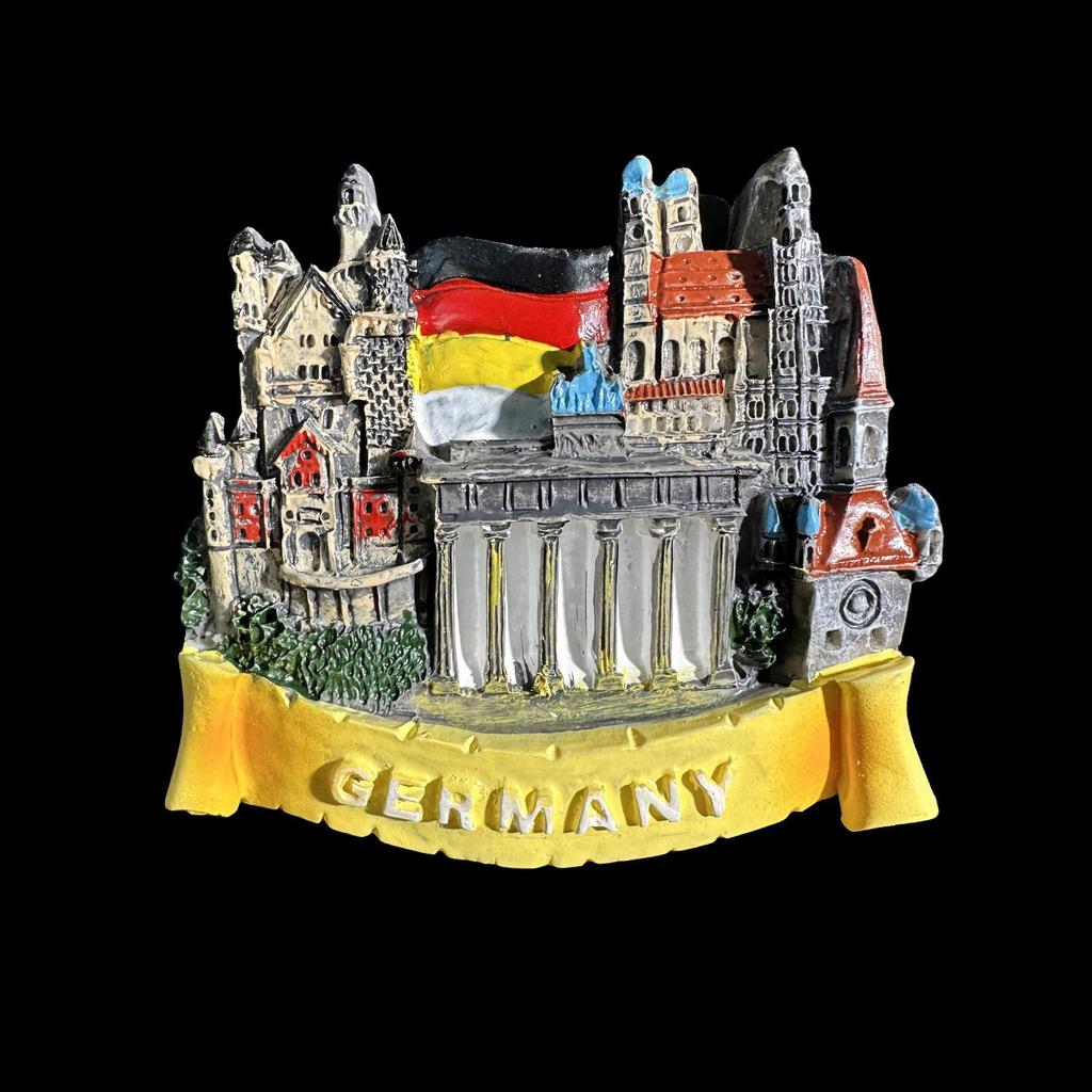 International Resin Fridge Magnet Collection: Hungary, Dubai, Thailand, Poland, Egypt, Italy, Australia, Germany, Spain, Belgium