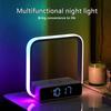 Bedside Lamp with Alarm Clock 3 Color Modes Touch Lamp with Wireless Charger Touch Night Light for Bedroom Office and Home Decor