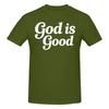 1 Piece Trendy Christian Saying Minimal Novelty 100 Cotton Tshirt God Is Good Tees Tops For Unisex