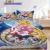 Cute cartoon theme Sailor Moon Tsukino Usagi cartoon comfortable home duvet cover and pillowcase (1 * duvet cover+2 * pillowcase, without core)A7