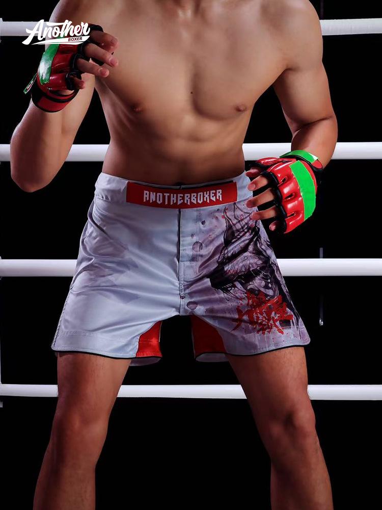 AN Nowe Uniseks Odporne na Rozdarcia Spodenki Treningowe MMA Jiu-Jitsu – Mikroelastyczne Spodnie do Walki