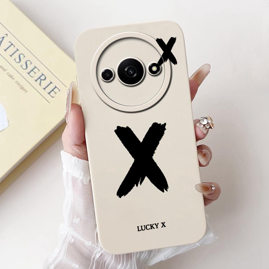 For Xiaomi Redmi A3 Back Cover Popular Letter Protector Soft Silicone Phone Cases For RedmiA3 A 3 4G Xiaomi Poco C61 Funda