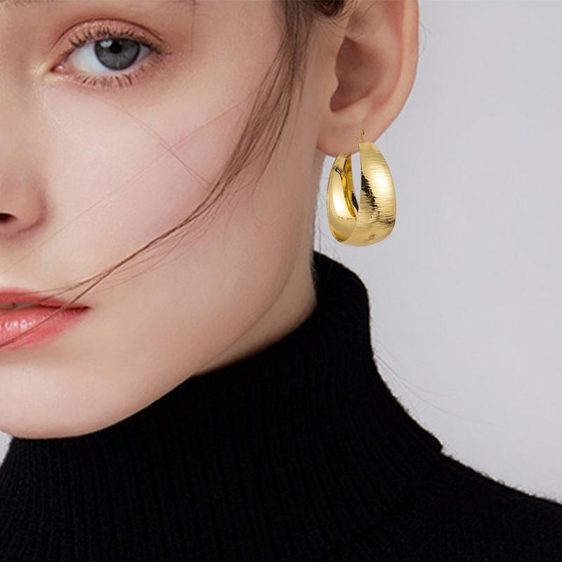Vintage Earrings Exaggerated Earrings Wide Earrings Dangle Earrings Wide Ear Jewelry Present for Women and Girls