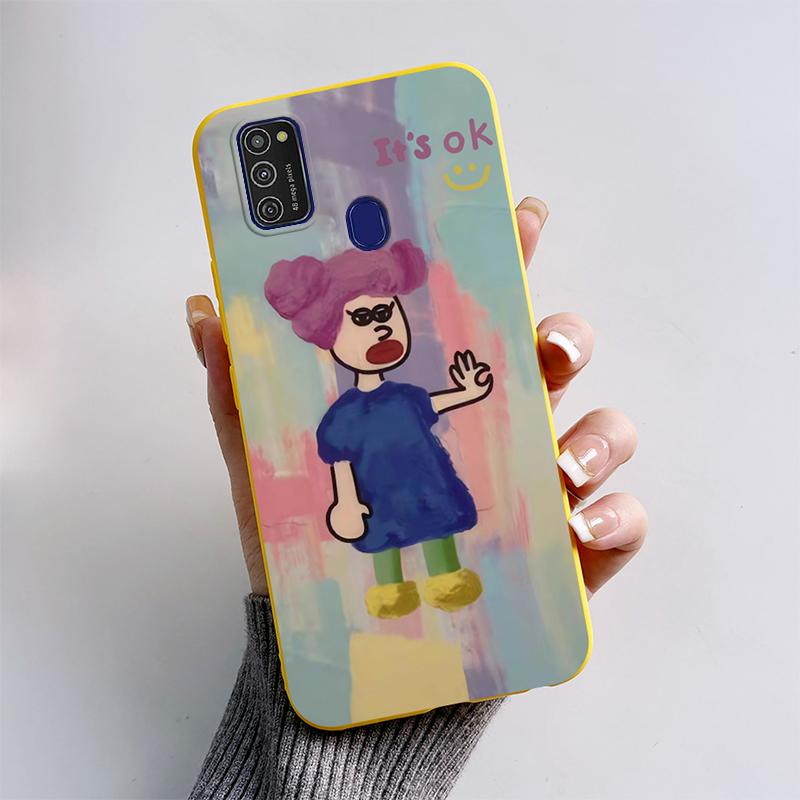 For Samsung Galaxy M21 M30S M31 M31s Case Soft Silicone Phone Back Cover For Samsung M31 M31S M30s M21 M 30 S Case Cartoon Funda