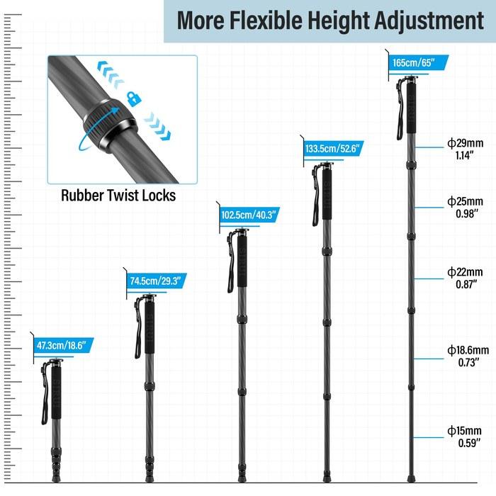 Sirui Tripod [AM-MDP01] 165CM Carbon Fiber