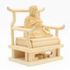 Special Buddhist Statue and High Kobo Daishi Seated Statue inches height 11 total width 9 depth wood carving made from cypress wood 15295 Kurita's