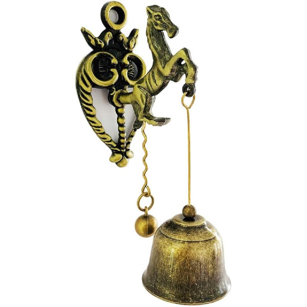 Vintage Metal Doorbell Retro/Classic Magnetic Wind Chimes Decoration for Shopkeepers, Wall Door Ornaments Indoor Outdoor, Owl