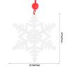 6Pcs Christmas Hanging Snowflake Ornaments Wooden Snowflake Pendant Decoration Xmas Tree Hanging Pendant Festive Accent