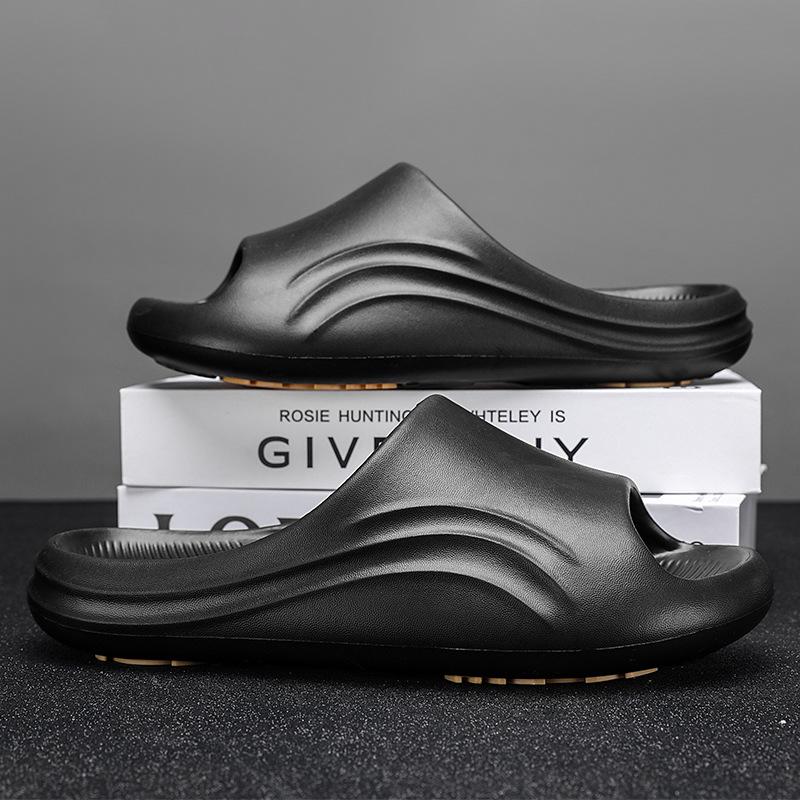 

Тапочки из ЭВА для мужчин, повседневная простая верхняя одежда, нескользящие тапочки, всесезонные домашние, для помещений, гостеприимства, большие размеры, односложные тапочки 44-45