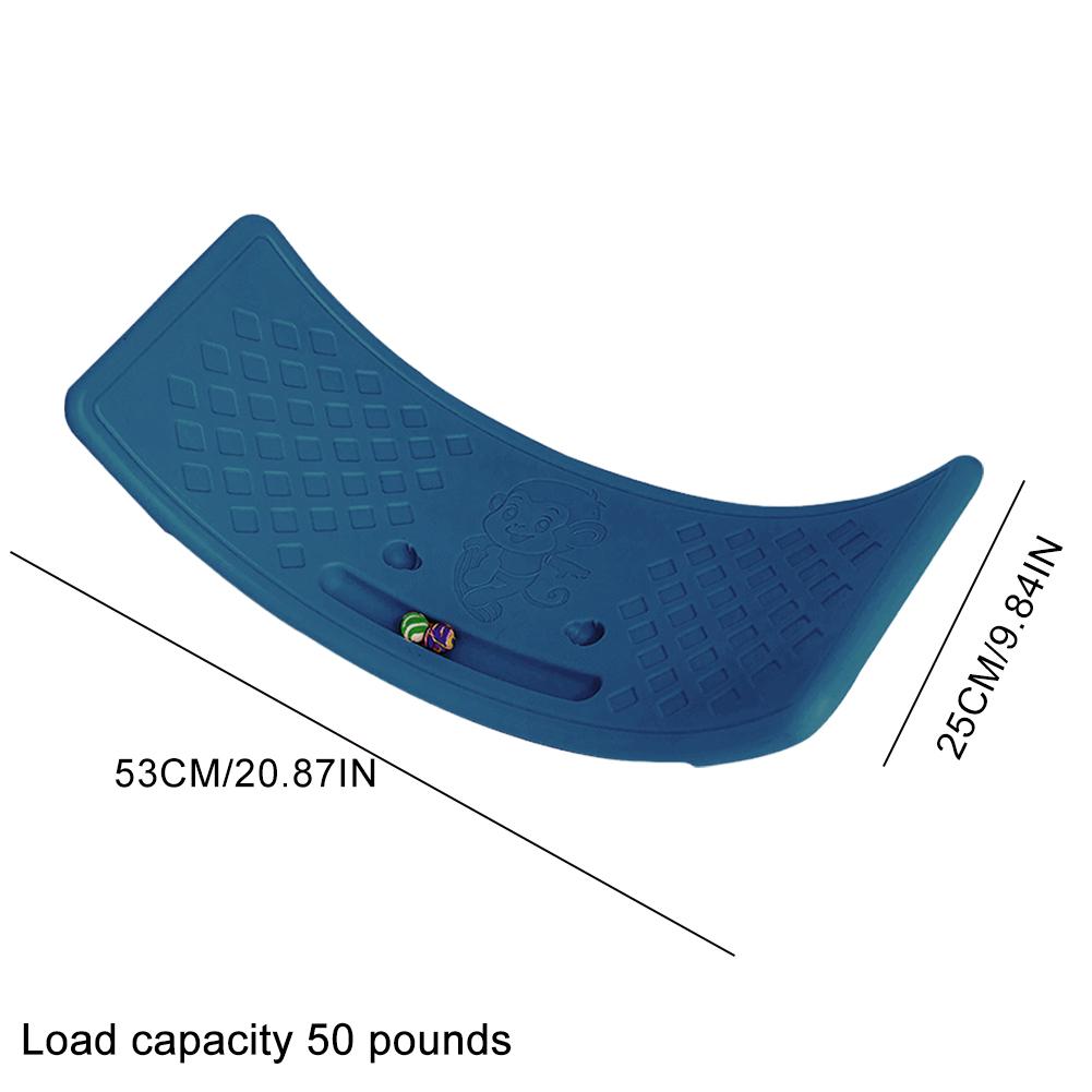 Balance Rocker Board Non-slip Balance Trainer Board Wobble Yoga Board Children Seesaw Balancing Toy Birthday Gift for Boys Girls