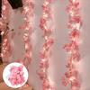 2M 20LED Flower Vine String Lights Cherry Blossom Garland Fairy Lights for Wedding Party Home Bedroom Decor