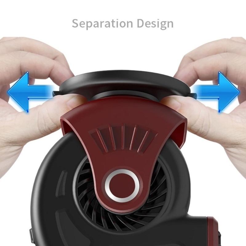 Portable 24V Car Heater Cigarette Lighter Windshield Defroster & Defogger 2 in 1 Fast Heating/Cooling Heater Demister