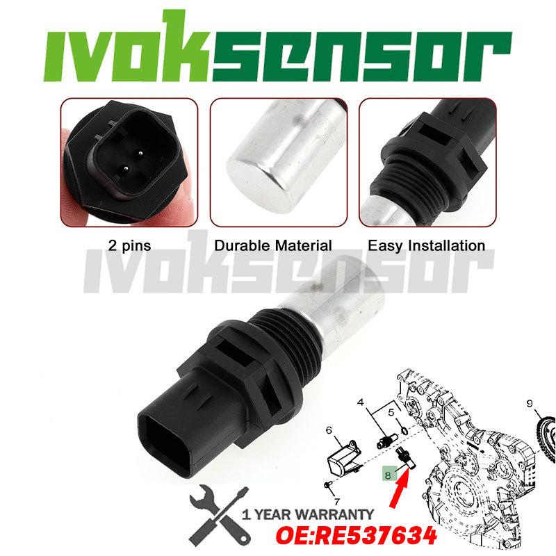 Engine Crankshaft Speed Sensor for John Deere S550 S660 S670 S680 S690 S670HM S680HM S690HM 6170R 6190R 6210R RE537634