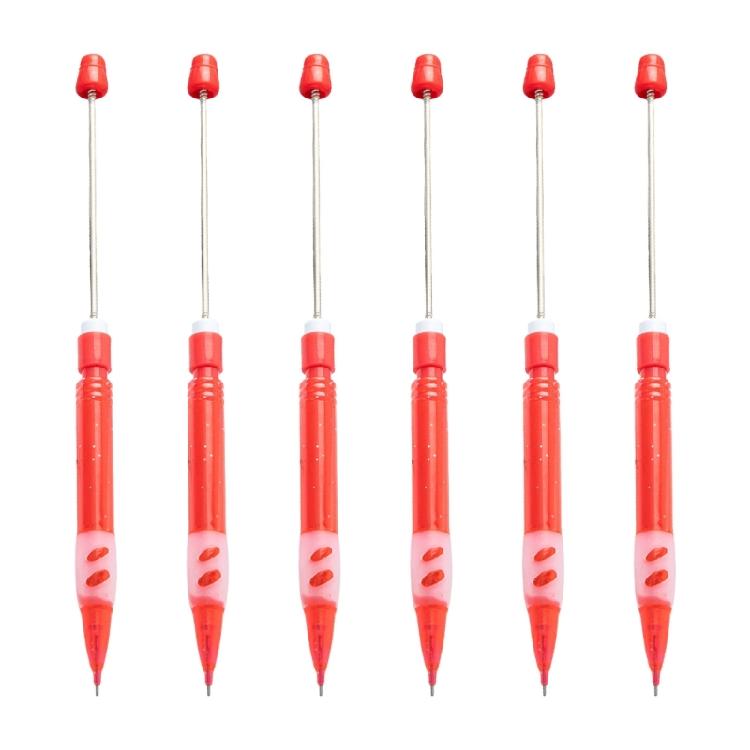 6Pcs Beadable Drawing Automatic Pencil Beadable Mechanical Pencils 0.5mm Mechanical Automatic Pencil For Adult Kid