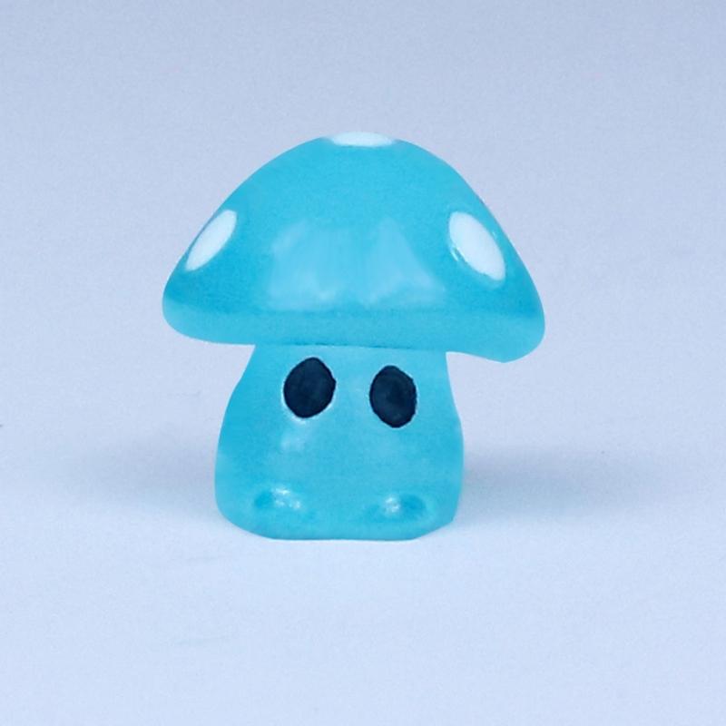 Leuchtende Pilze Dekoration Skulptur Mikrolandschaft Ornament mit Nachtlichteffekt Miniaturdekoration