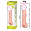 Highly Elastic Silicone Penis Extender Sleeve Reusable Dildos Condom Delay Ejaculation Dick Enlargement Sex Toys for Men