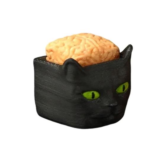 1/5Pcs Halloween Cube Head Figurine Spooky Mini Skull Pumpkin Zombie Black Cat Head Resin Statue Toy Home Office Desktop Decoration Ornament