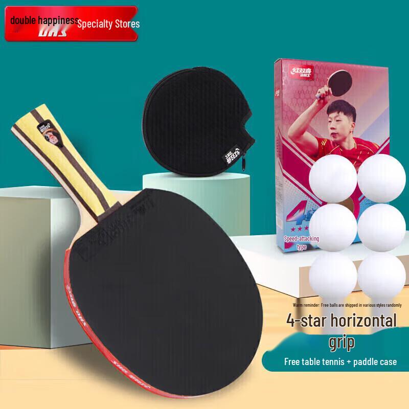 DHS Hurricane 4-Star Table Tennis Racket