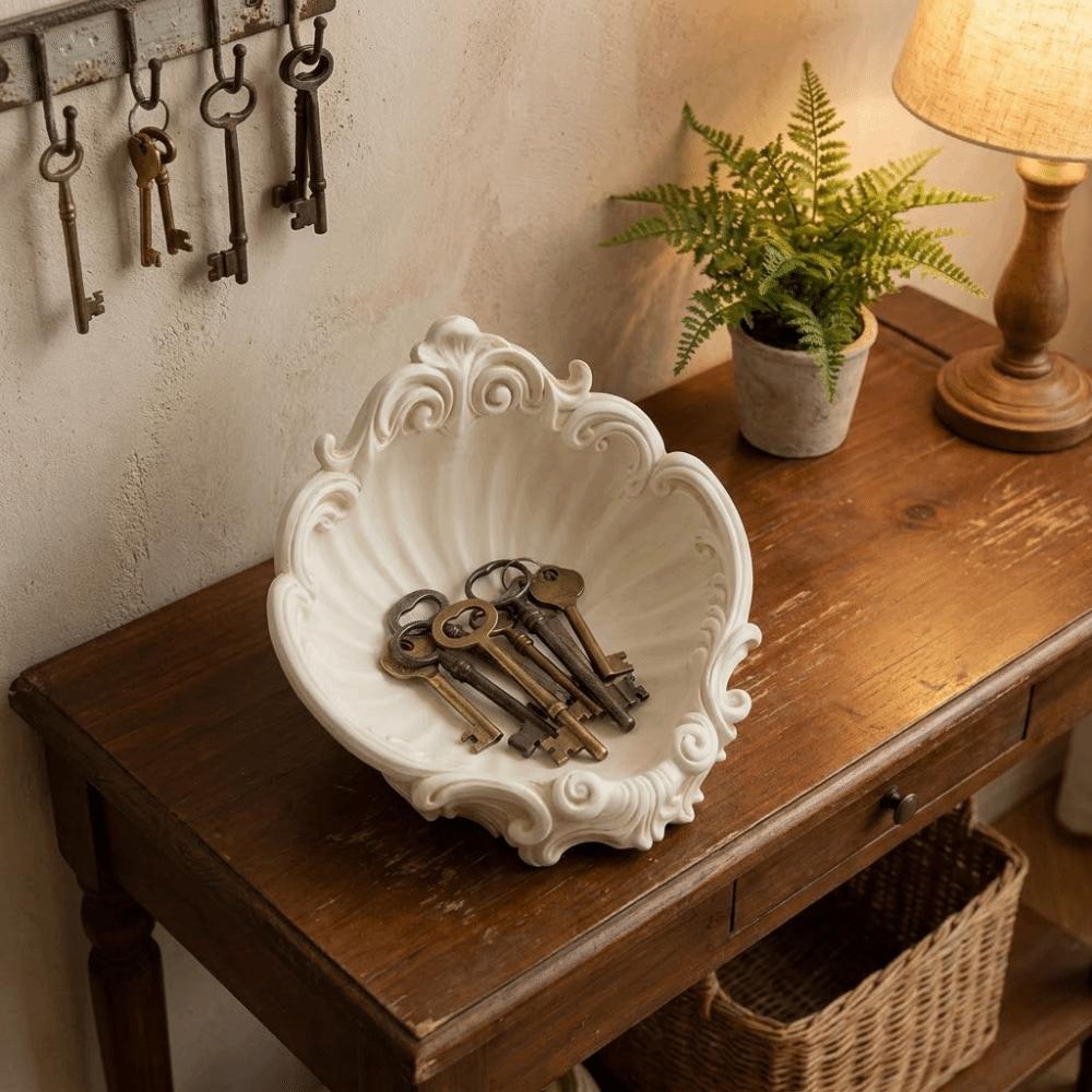 Minimalist 3D Printing Shell Jewelry Tray Creative INS Jewelry Storage Holder Elegant Simple Mini Key Tray Desktop Ornaments
