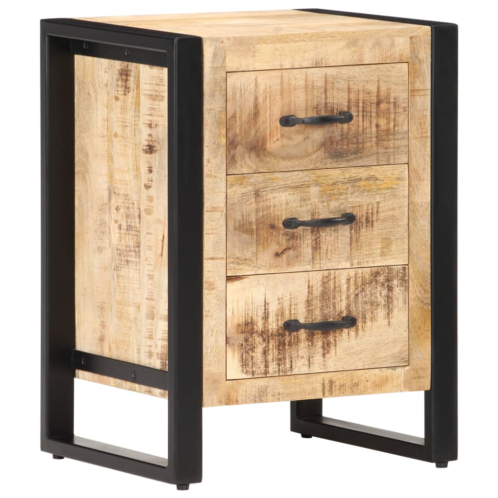 Nightstand 40 X 35 X 55 Cm Solid Mango Wood