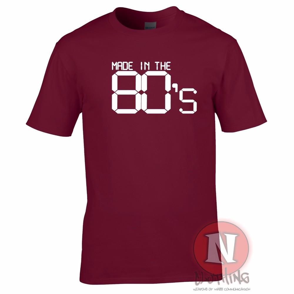 Made In The 80s TShirt Eighties Retro Fancy Dress Birthday Party Funny Tee S