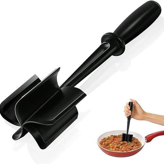 Meat Chopper Handheld Meat Chopper Cooking Scraper Minced Meat Chopper Stirring Shovel Cross-Border In Stock