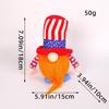 Patriotic Flag Dwarf Doll: Striped Faceless Ornament for Independence Day