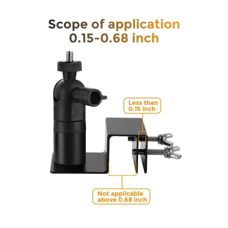 Solars Panel Mounting Brackets Aluminum Alloys 360 Rotate Angle Adjustment Gutters Installation Weatherproofed