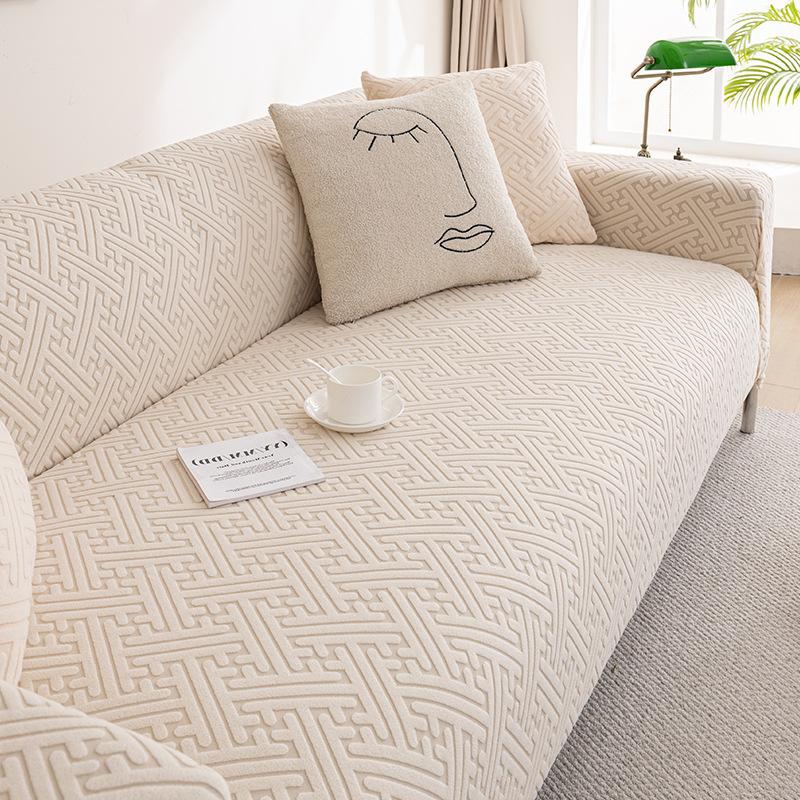 Premium Elastic Sofa Covers Full Protection Cat-Proof Stretch Fabric All-Season Universal Lazy Sofa Slipcover