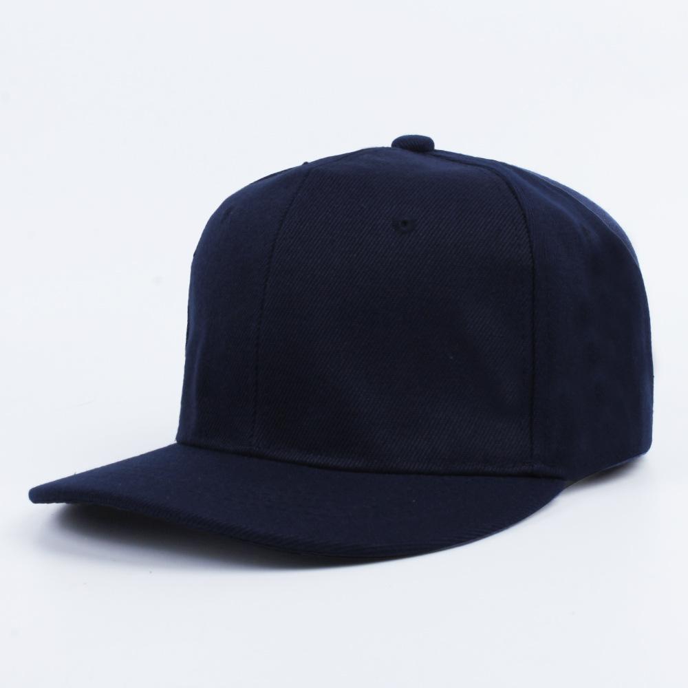 Custom Logo 6 Panel Snapback Hat Unisex Cotton Baseball Fitted Snapback Cap