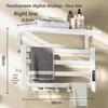 Bathroom Electric Bath Towel Carbon Fiber Warmer Heating Towel Rack Intelligent Constant Temperature Towel Dryer Shelf