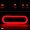 Oval 3 in 1 LED Tail Lights 68led Dynamic Flowing Turn Signal Light DRL Tail Running Light For Car Truck Trailer Lorry 12V 24V