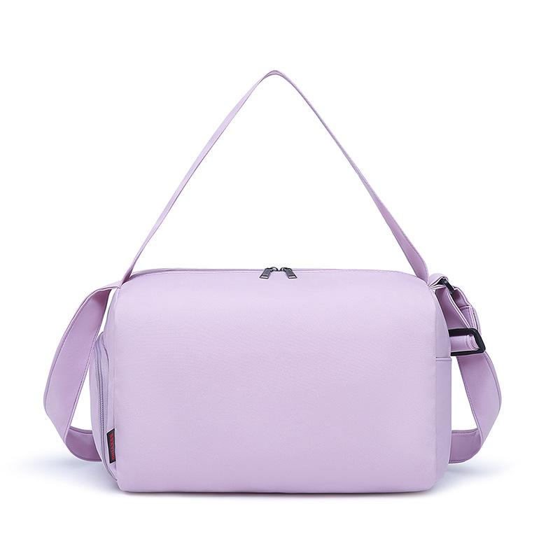 Damen Einfarbig Reisetasche Modische Sporttasche für Nass und Trocken Sport-Gymnastiktasche Schlicht und Vielseitig Ein-Schulter Yoga-Tasche