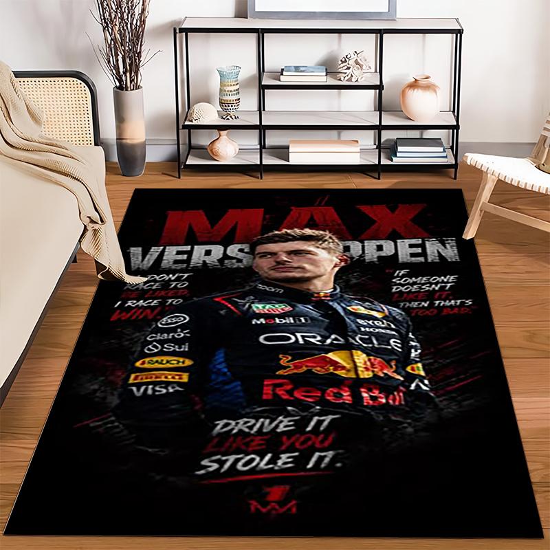 Max Verstappen Red Bull Quotes Rug Racing Fans Home Decor Bedroom Floor Mat Wall Art Decor
