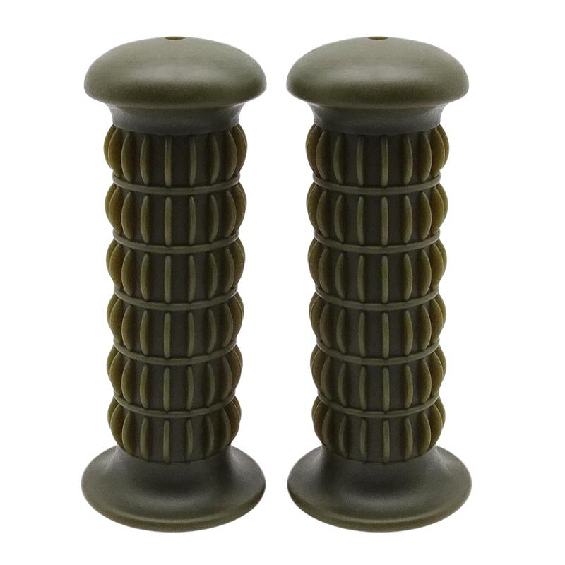 2pcs Retro Motorcycle Handle Grips 22mm Universal Rubber Handlebar Cover Kits for Harley Honda Yamaha ATV Off-road Dirt Pit Bike
